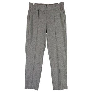 Croft & Barrow Women's Stretch Houndstooth Pintuck Black/White Ankle Pants Small